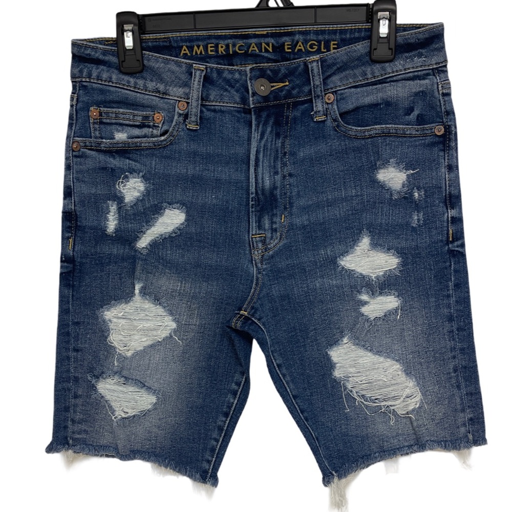 American Eagle Distressed NE(X)T Level Flex Cut Off Jean Shorts Women’s 10